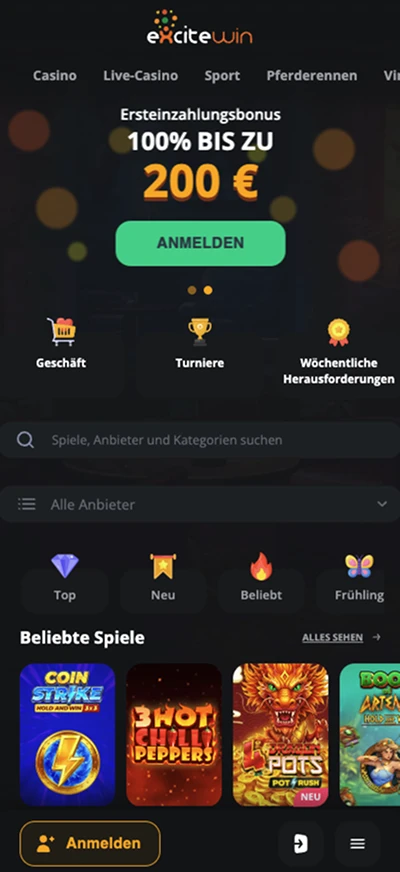 ExciteWin App und mobile Nutzung