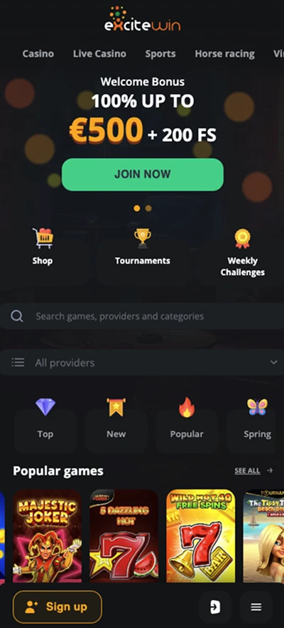 ExciteWin mobile access and app